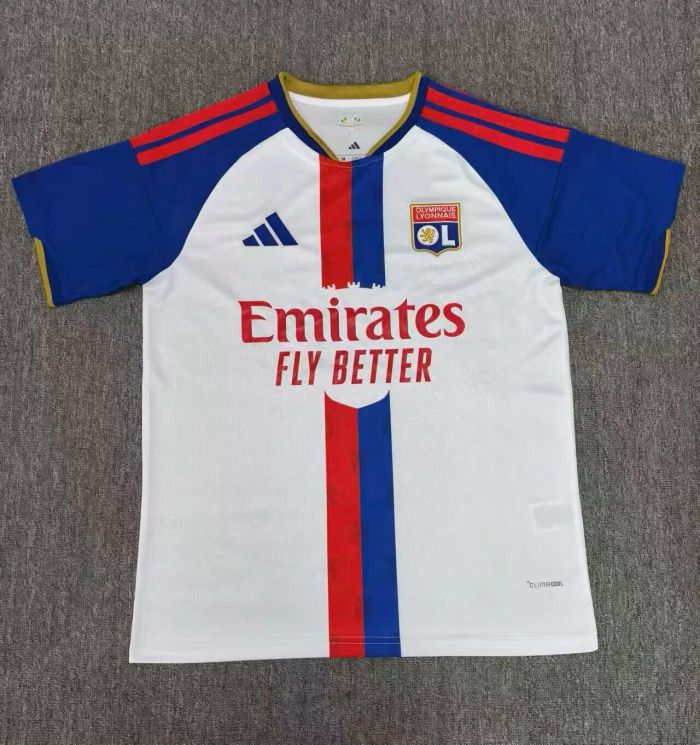 Fan Version 2026-2027 Lyon Home Soccer Jersey Olympique Lyonnais Football Shirt