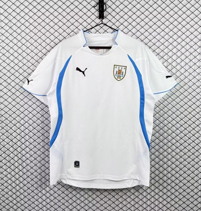 Retro Jersey 2010 Uruguay Away White Soccer Jersey Vintage Football Shirt