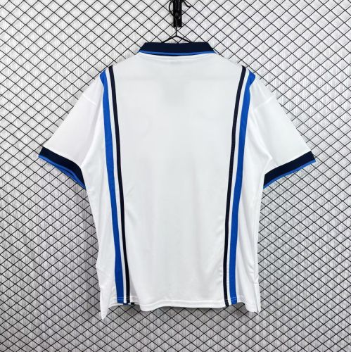 Retro Jersey 1997-1998 Calcio Napoli Away White Soccer Jersey Napoles Vintage Football Shirt