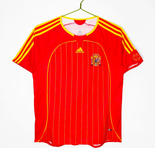 Retro Jersey 2006 Spain Home Soccer Jersey Vintage Football Shirt