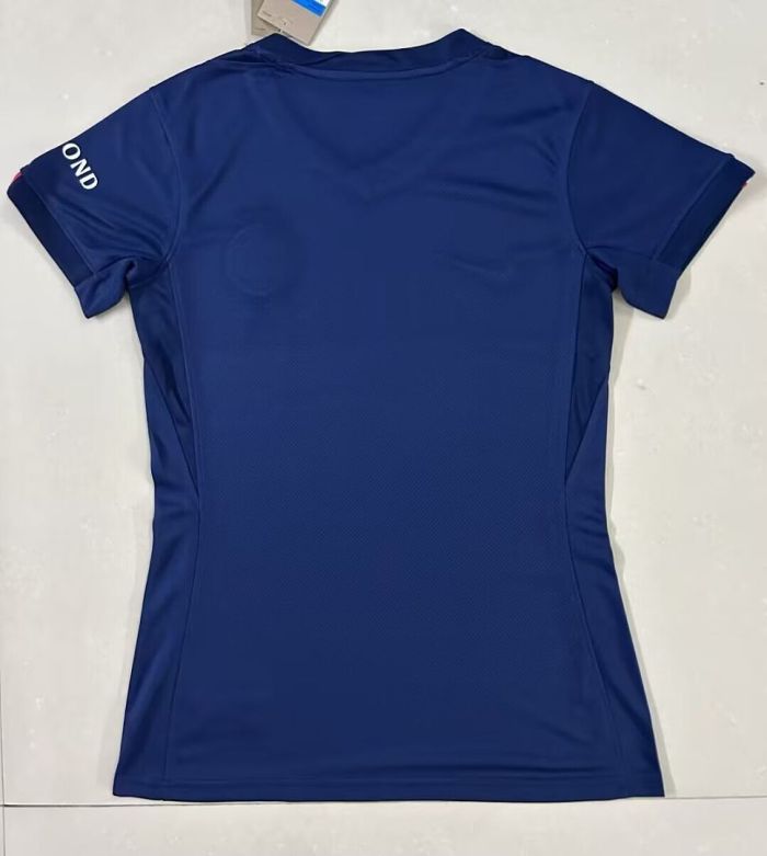 with 2 Stars Women 2025-2026 PSG Home Soccer Jersey Girl Paris Football Shirt