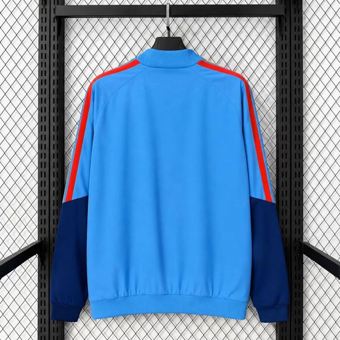 2026 Spain Blue Soccer Windbreaker Jacket Football Jacket