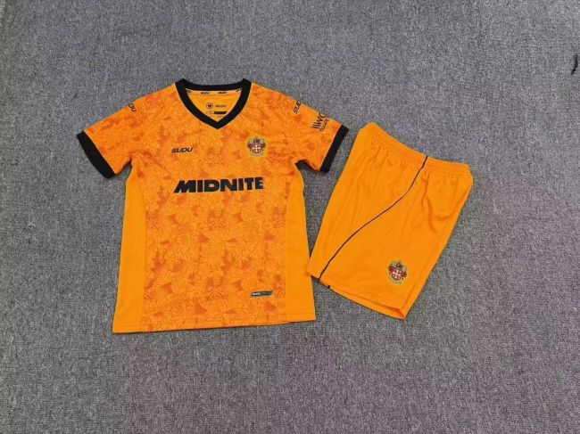 Youth Uniform Kids Kit 2026-2027 Wolverhampton Wanderers Home Soccer Jersey Shorts Wolves Child Wolves Football Set