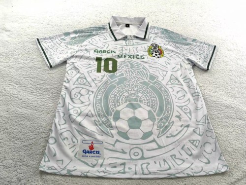 Retro Jersey 1999 Mexico #10 Away Soccer Jersey Vintage Football Shirt