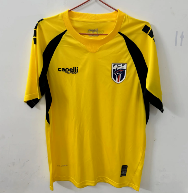 Fan Version 2026 Cape Verde Yellow Goalkeeper Soccer Jersey Football Shirt