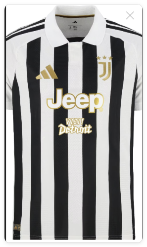 with VISIT DETROIT Maillot Juve Shirt Fans Version 2026-2027 Juventus Home Soccer Jersey Football Shirt