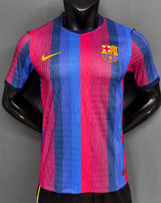 without Sponor Logo Barca Camisetas de Futbol Player Version 2026-2027 Barcelona Home Soccer Jersey