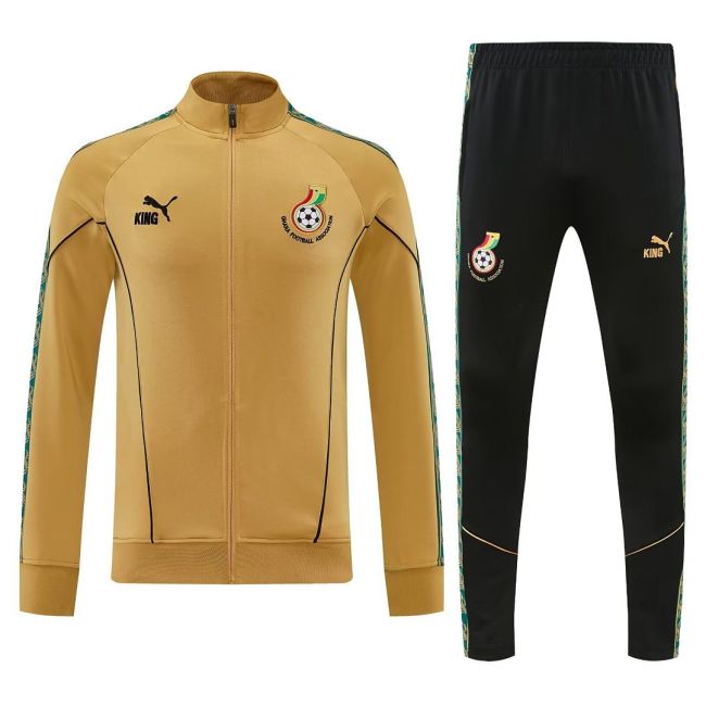 2026-2027 Gnaha Yellow Soccer Windbreaker Tracksuit Jacket Football Jacket and Pants