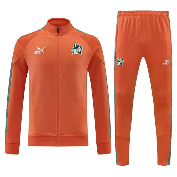 2026-2027 cote divore Orange Soccer Windbreaker Tracksuit Jacket Ivory Coast Football Jacket and Pants