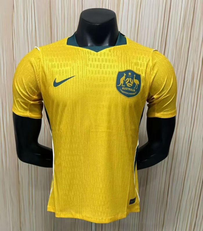 Player version 2026 Australia Home Soccer Jersey Football Shirt