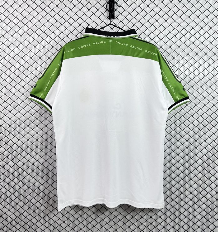 Retro Jersey 1997-1998 Racing Santander Home Soccer Jersey Vintage Football Shirt