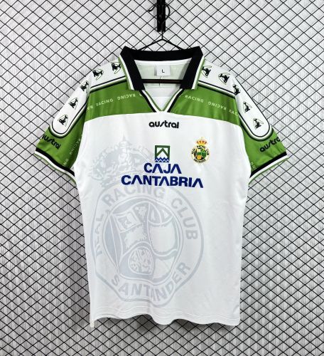 Retro Jersey 1997-1998 Racing Santander Home Soccer Jersey Vintage Football Shirt
