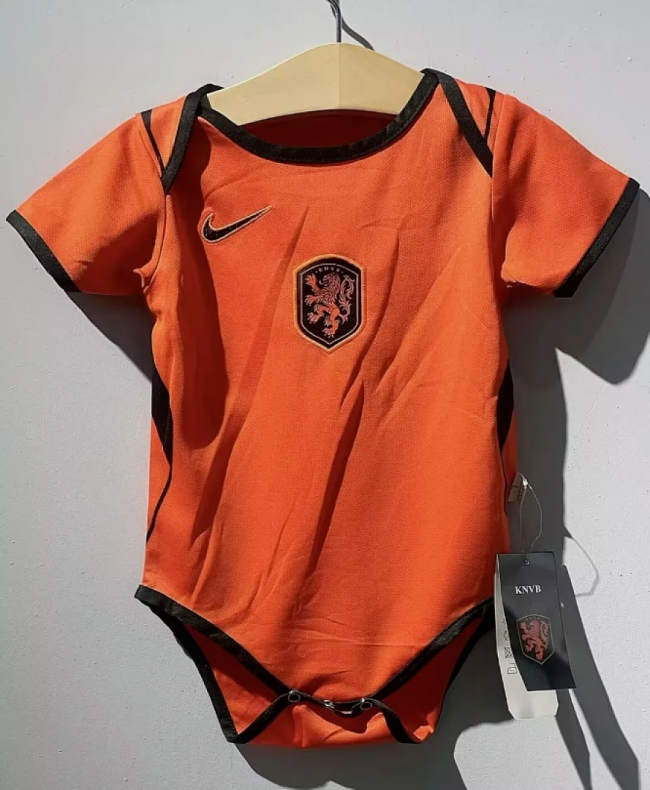 Baby Cloth 2026 FIFA World Cup Netherlands Home Soccer Jersey Baby Onesies