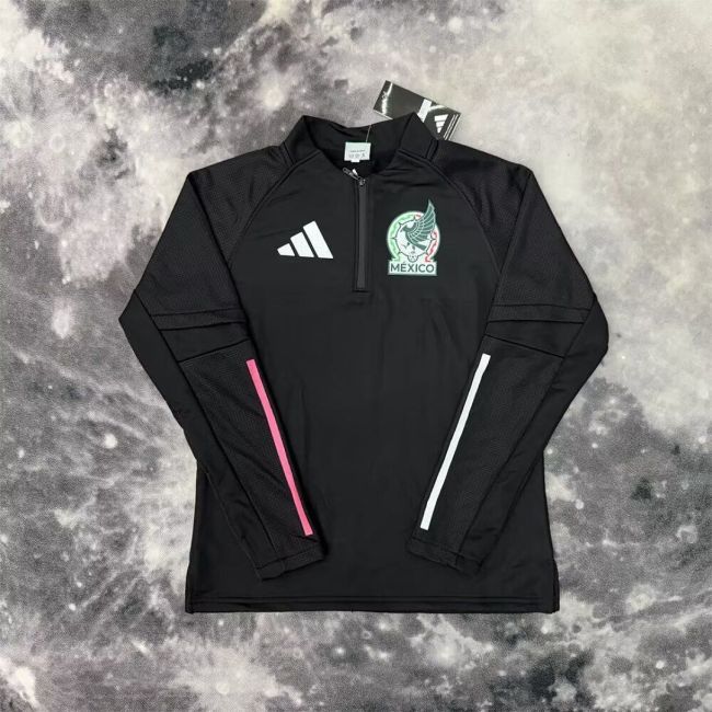 Long Sleeve 2026 Mexico Black Soccer Training Sweater Brasil Shirt