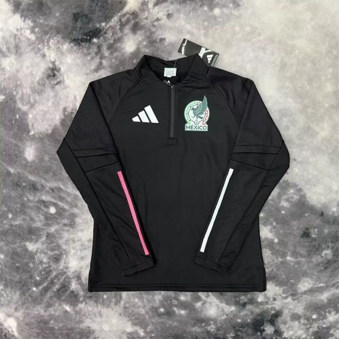 Long Sleeve 2026 Mexico Black Soccer Training Sweater Brasil Shirt