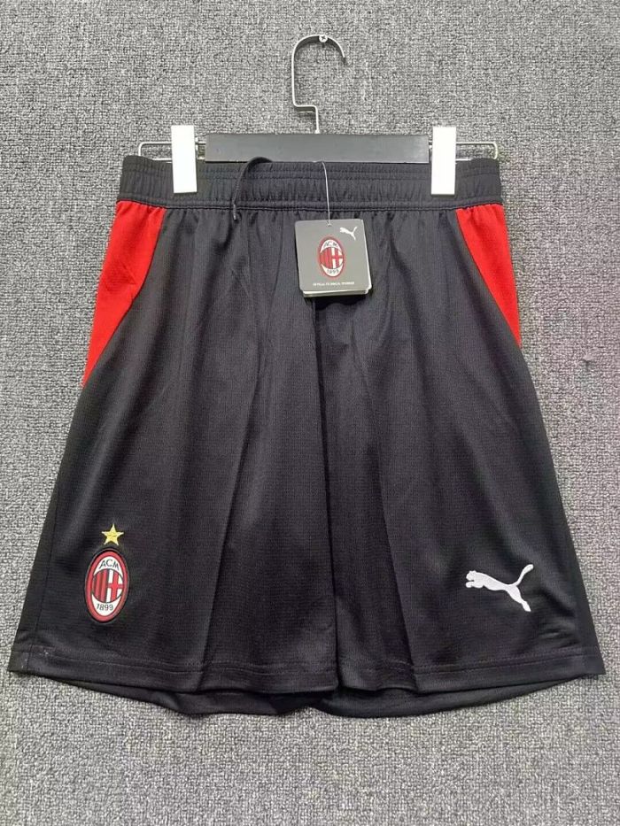 Fan Version 2026-2027 AC Milan Black Soccer Shorts Football Shorts