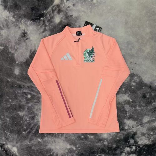 Long Sleeve 2026 Mexico Pink Soccer Training Sweater Brasil Shirt
