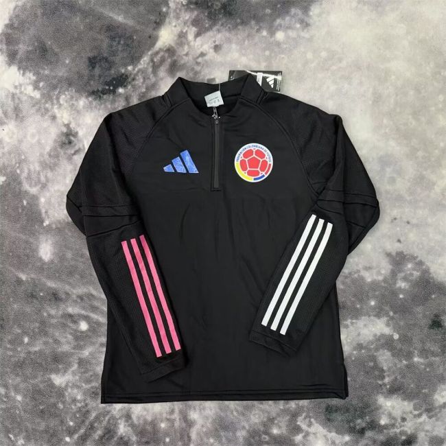 Long Sleeve 2026 Colombia Black Soccer Training Sweater Shirt