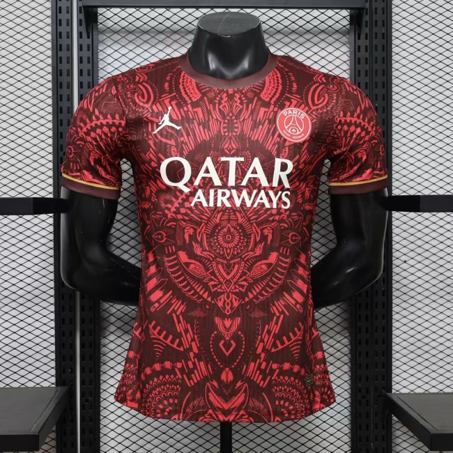 Player Version 2026-2027 PSG Red special version Soccer Jersey Paris Football Maillot