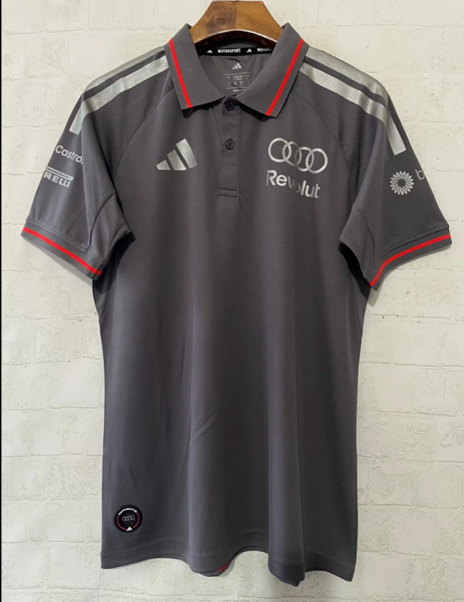 Audi 2026-2027 Grey Racing Jersey Polo