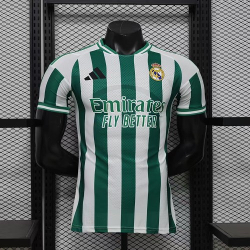Player Version 2026-2027 Real Madrid Green/White Soccer Jersey Real Football Shirt