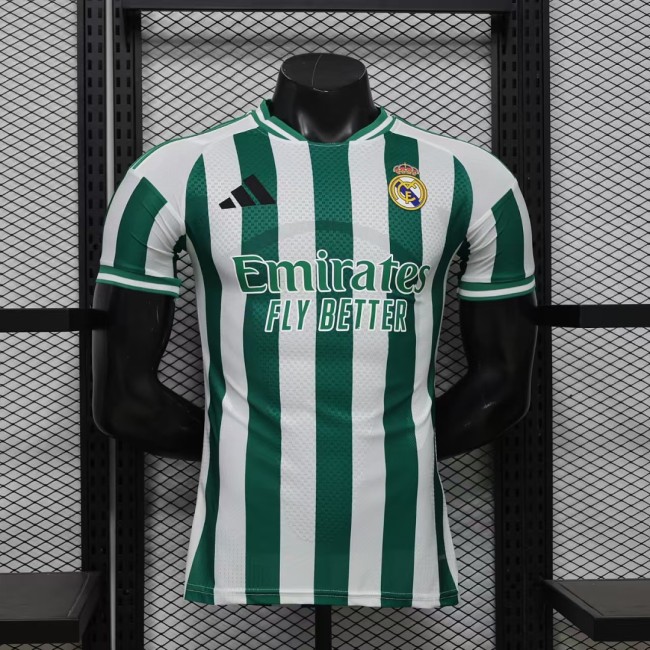 Player Version 2026-2027 Real Madrid Green/White Soccer Jersey Real Football Shirt