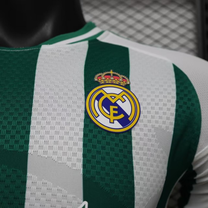 Player Version 2026-2027 Real Madrid Green/White Soccer Jersey Real Football Shirt