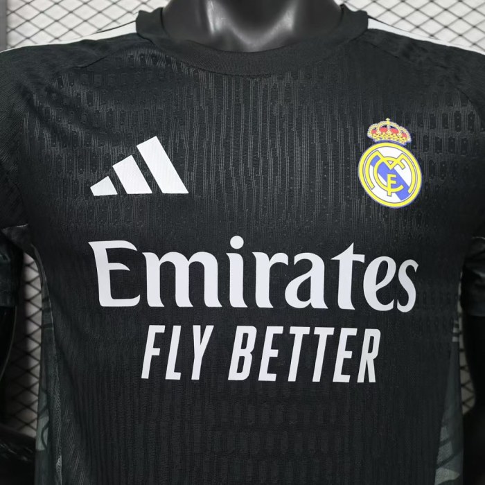 Player Version 2026-2027 Real Madrid Black Goalkeeper Soccer Jersey Real Football Shirt
