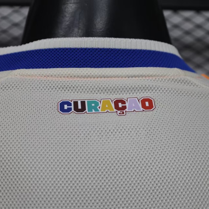 Player Version 2026 Curaçao Away Light Yellow Soccer Jersey Curacao Camisetas de Futbol