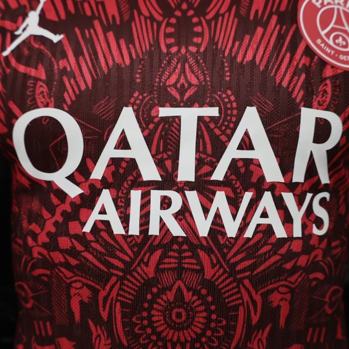Player Version 2026-2027 PSG Red special version Soccer Jersey Paris Football Maillot
