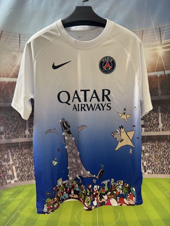 Fan Version 2026-2027 PSG x Art Basel Soccer Jersey Paris Football Maillot