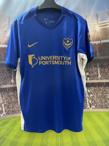 Fan Version 2026-2027 Portsmouth Home Soccer Jersey Football Shirt