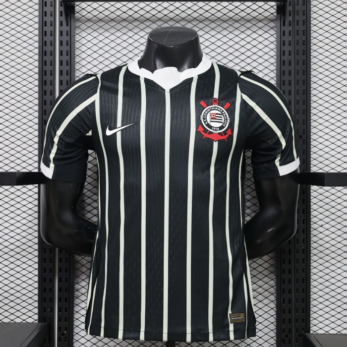 Player Version 2026-2027 Corinthians Away Black Soccer Jersey Camisetas de Futbol