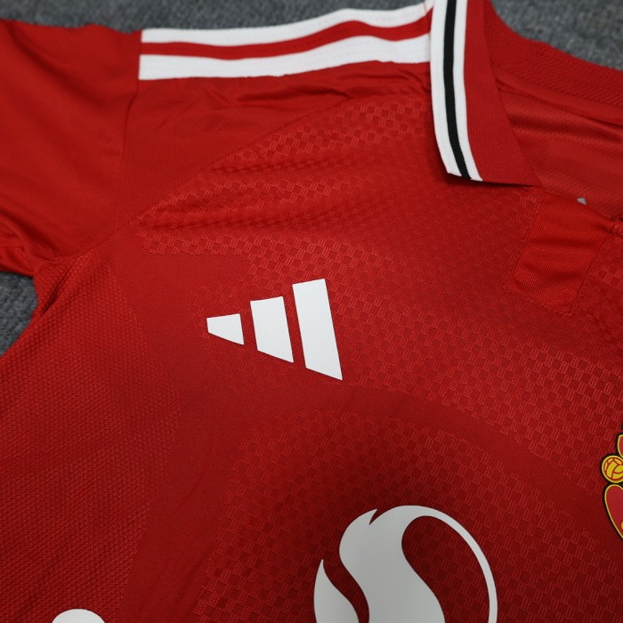 Player Version Adult Uniform 2026-2027 Manchester United Home Soccer Jersey Shorts Men's Man United Football Kit