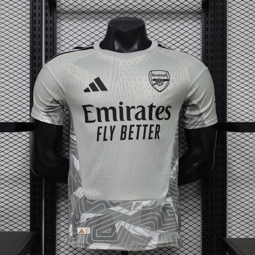 Player Version 2026-2027 Arsenal Grey Goalkeeper Soccer Jersey Football Shirt