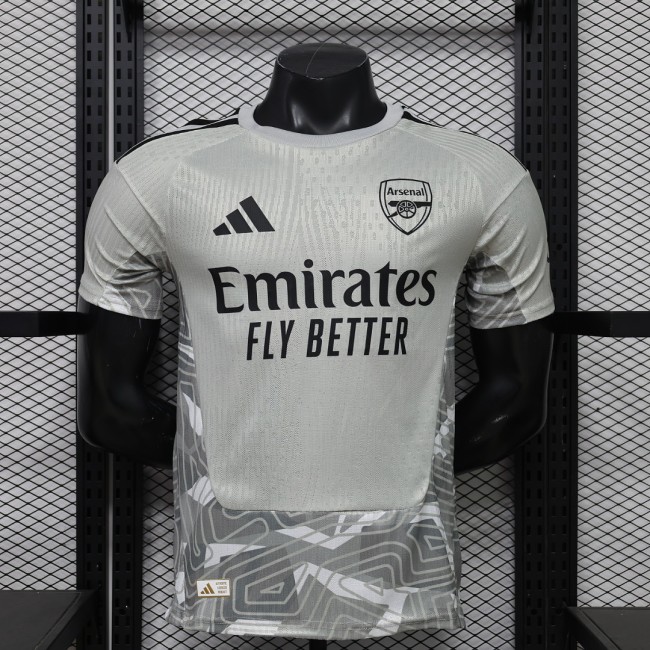 Player Version 2026-2027 Arsenal Grey Goalkeeper Soccer Jersey Football Shirt
