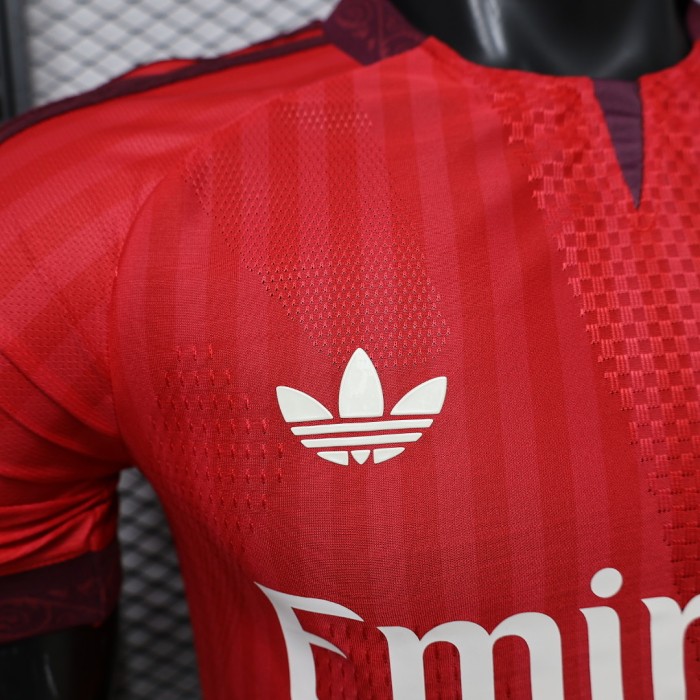Player Version 2026-2027 Lyon Away Red Soccer Jersey Olympique Lyonnais Football Shirt