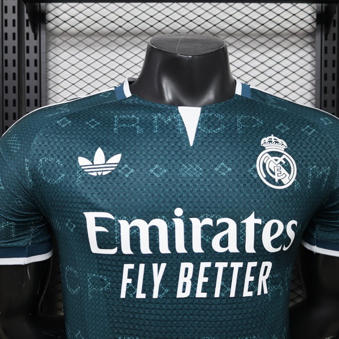 Player Version 2026-2027 Real Madrid Away Green Soccer Jersey Real Football Shirt