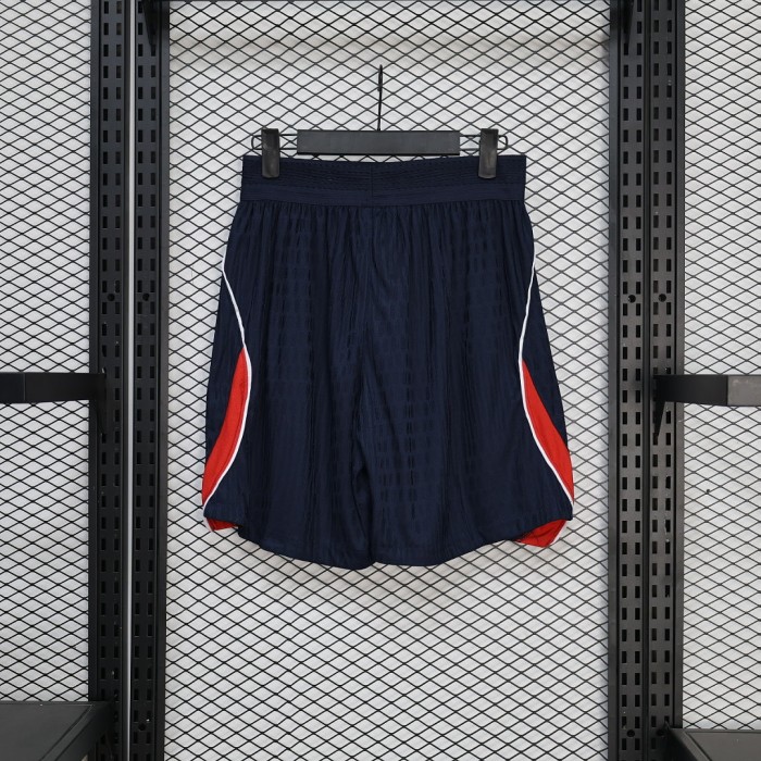 Player Version 2026 England Away Dark Blue Soccer Shorts Football Shorts