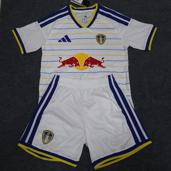 Player Version Adult Uniform 2026-2027 Leeds United Home Soccer Jersey Shorts Men's Football Set