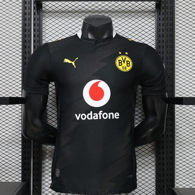 Player Version 2026-2027 Borussia Dortmund Away Black Soccer Jersey BVB Football Shirt