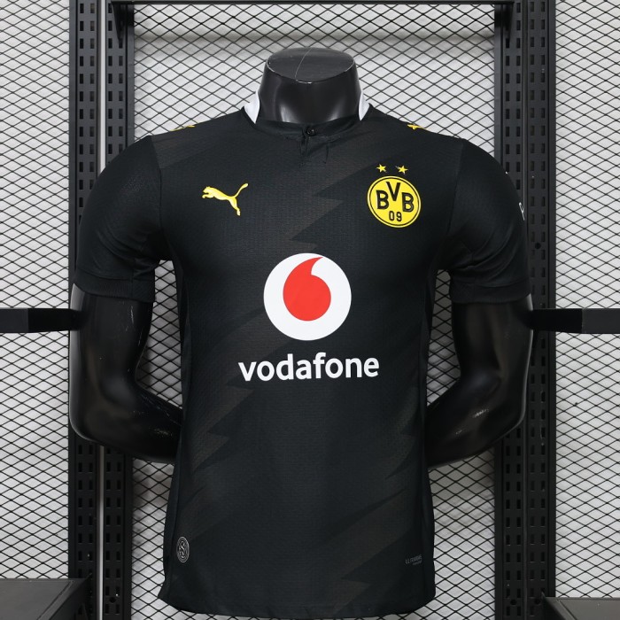 Player Version 2026-2027 Borussia Dortmund Away Black Soccer Jersey BVB Football Shirt