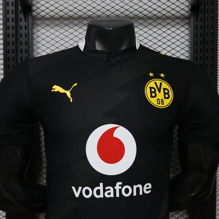Player Version 2026-2027 Borussia Dortmund Away Black Soccer Jersey BVB Football Shirt