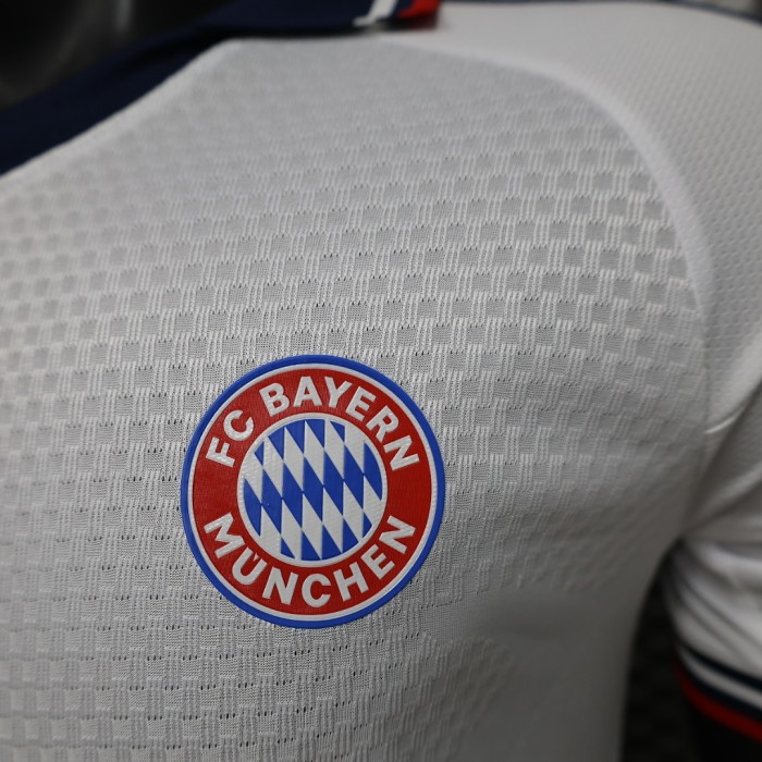 Player Version 2026-2027 Bayern Munich Away White Soccer Jersey Bayern Munchen Football Shirt