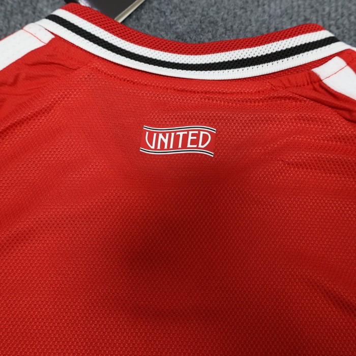 Player Version Adult Uniform 2026-2027 Manchester United Home Soccer Jersey Shorts Men's Man United Football Kit