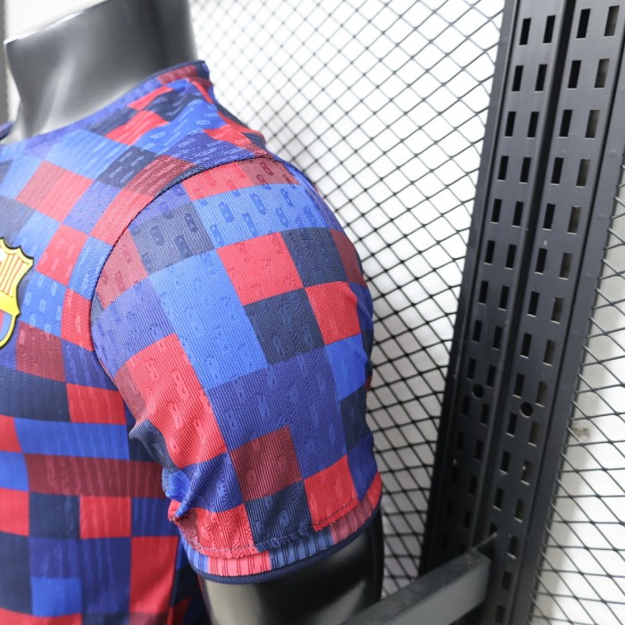 Barca Camisetas de Futbol Player Version 2026-2027 Barcelona Colorful Soccer Pre-match Jersey
