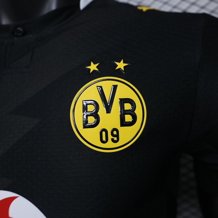 Player Version 2026-2027 Borussia Dortmund Away Black Soccer Jersey BVB Football Shirt