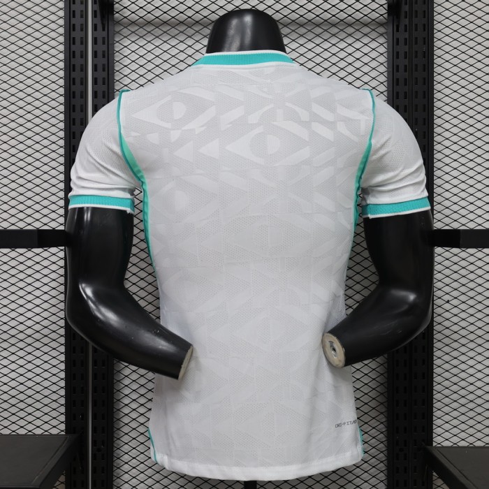 Player Version 2026 Brazil White/Green Soccer Jersey Brasil Camisetas de Futbol
