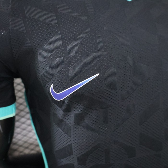 Player Version 2026 Brazil Black/Green Soccer Jersey Brasil Camisetas de Futbol