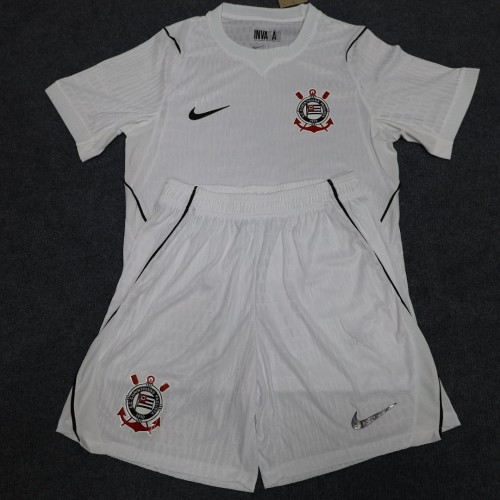 Player Version Adult Uniform 2026-2027 Corinthians Home Soccer Jersey Shorts Men's Camisetas de Futbol Shorts